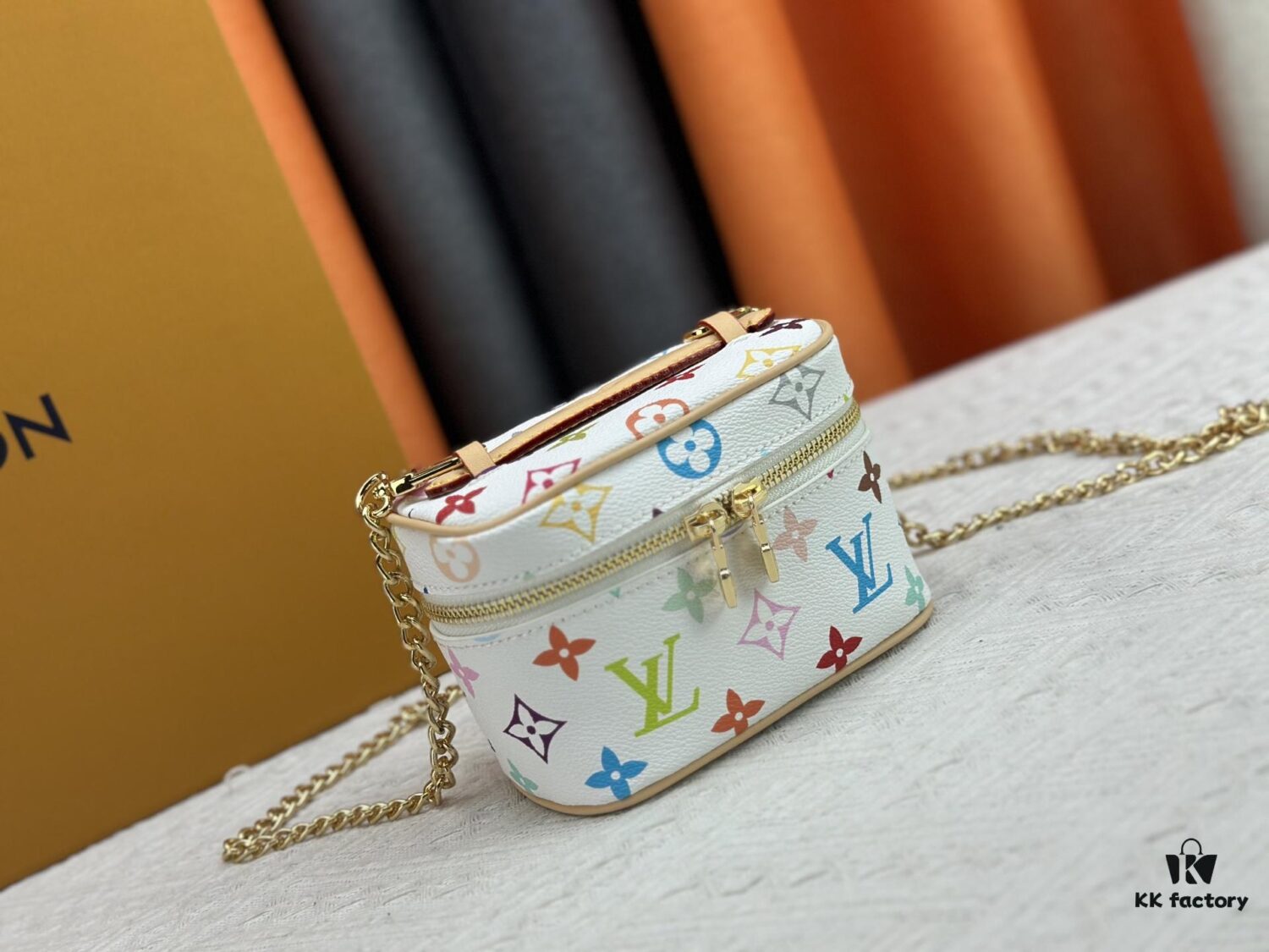 Takashi Murakami x LV Nice Mini Nano Pouch in Monogram Multicolor
