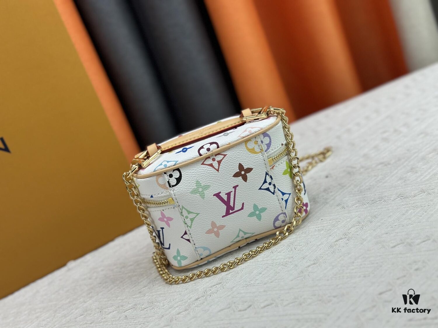 Takashi Murakami x LV Nice Mini Nano Pouch in Monogram Multicolor