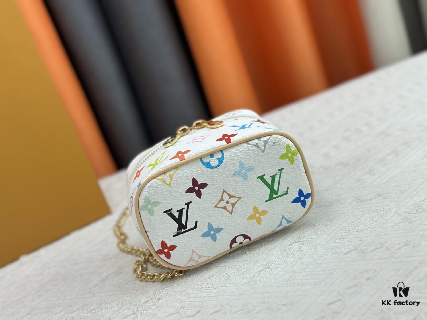 Takashi Murakami x LV Nice Mini Nano Pouch in Monogram Multicolor