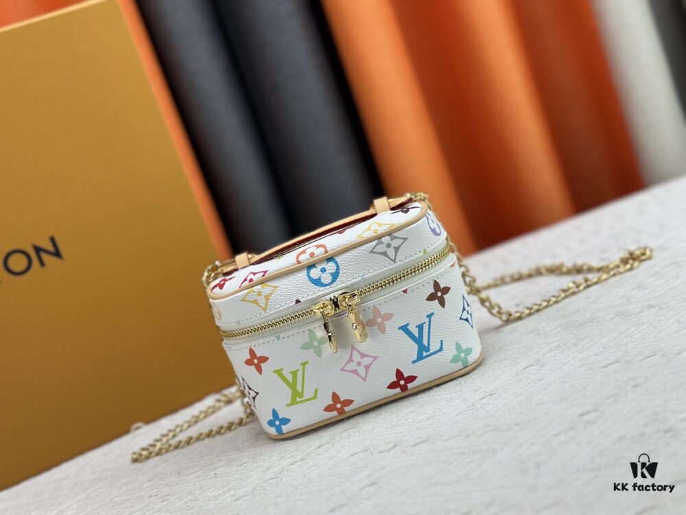 Takashi Murakami x LV Nice Mini Nano Pouch in Monogram Multicolor