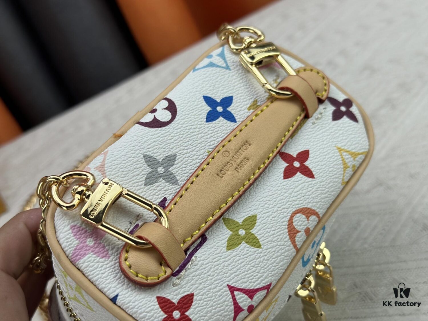 Takashi Murakami x LV Nice Mini Nano Pouch in Monogram Multicolor