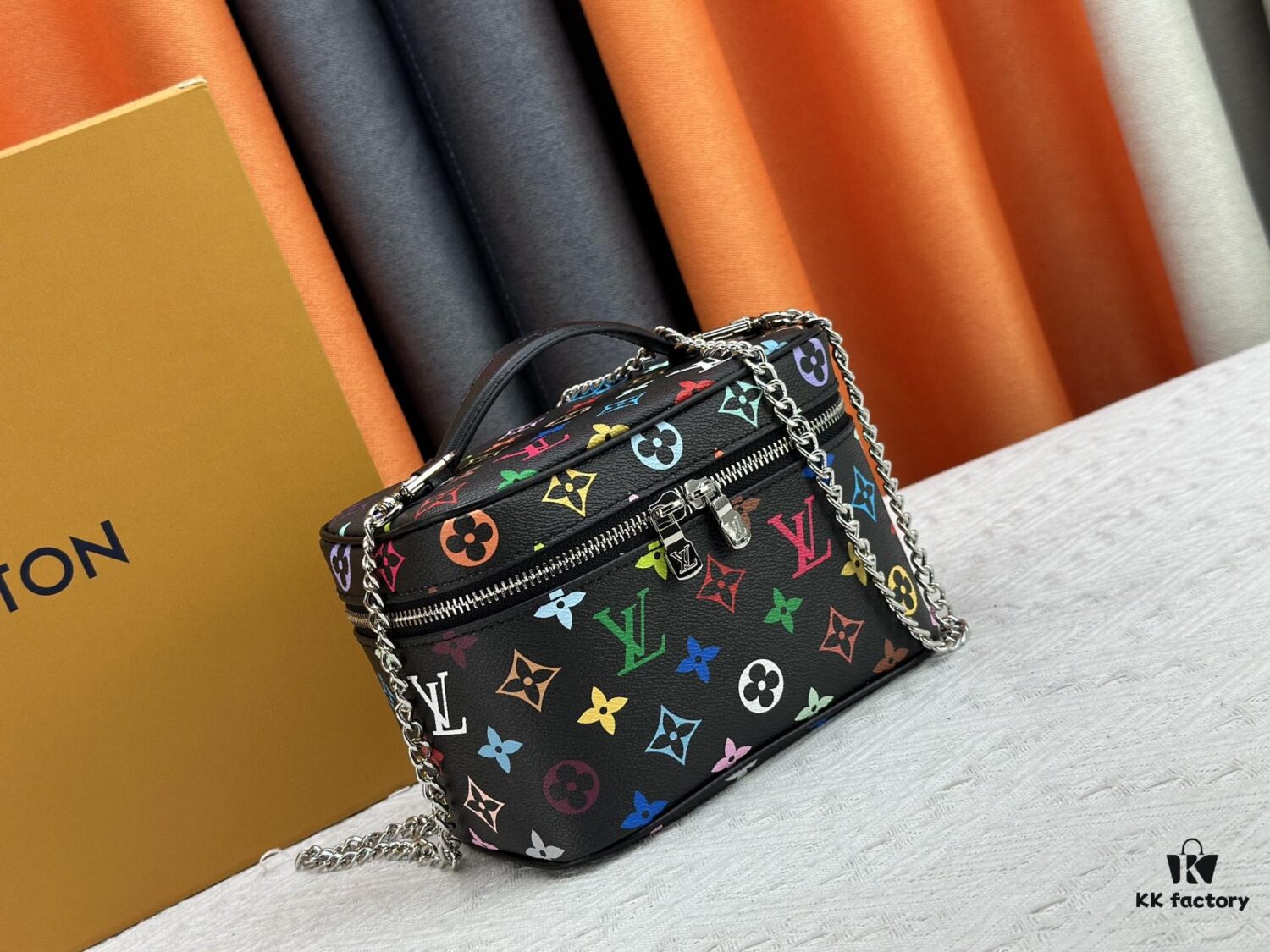 Takashi Murakami x LV Nice Mini Nano Pouch in Monogram Multicolor