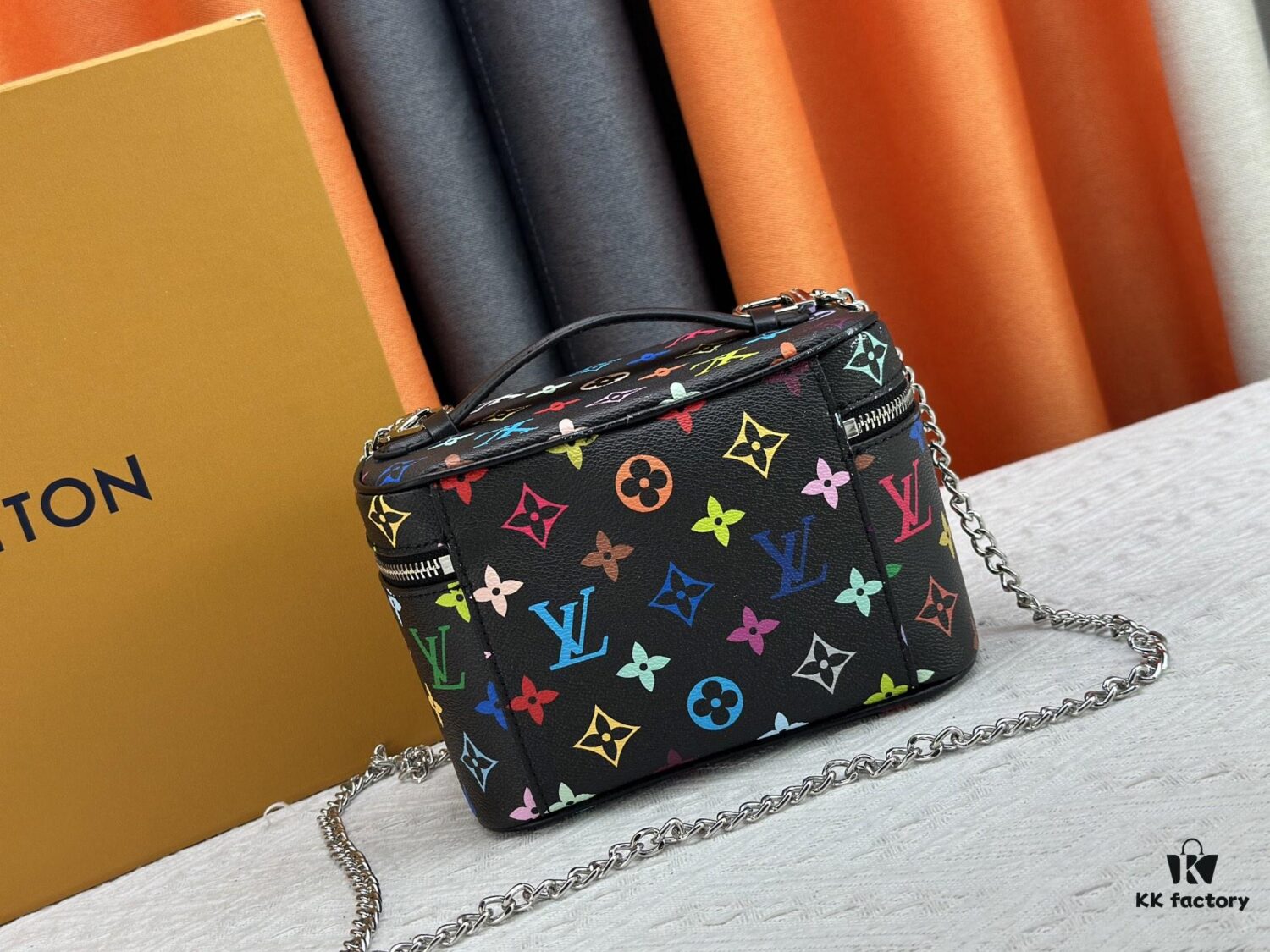 Takashi Murakami x LV Nice Mini Nano Pouch in Monogram Multicolor