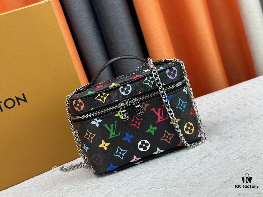 Takashi Murakami x LV Nice Mini Nano Pouch in Monogram Multicolor