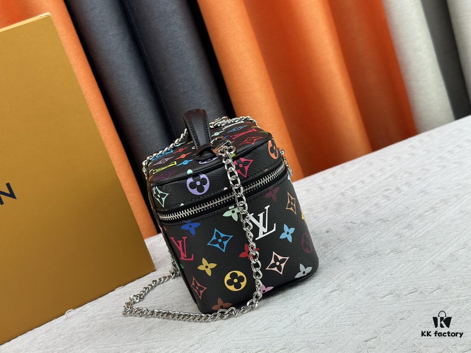 Takashi Murakami x LV Nice Mini Nano Pouch in Monogram Multicolor