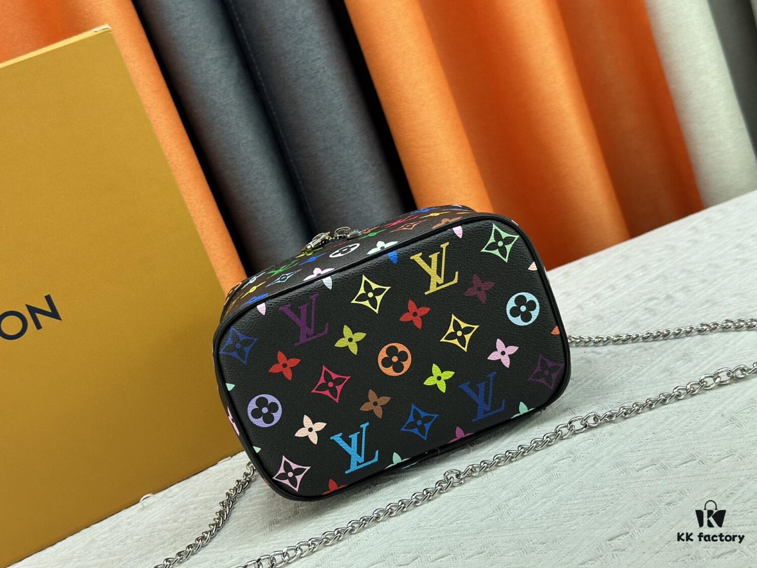 Takashi Murakami x LV Nice Mini Nano Pouch in Monogram Multicolor