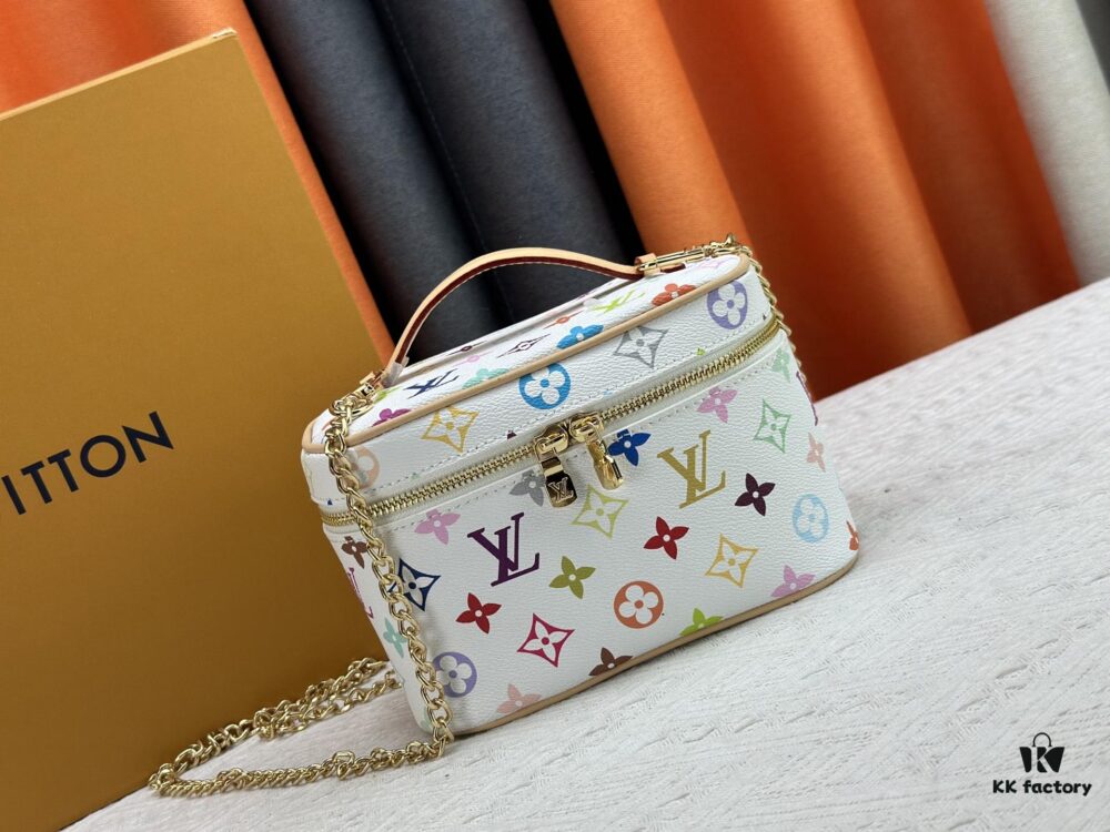 Takashi Murakami x LV Nice Mini Nano Pouch in Monogram Multicolor