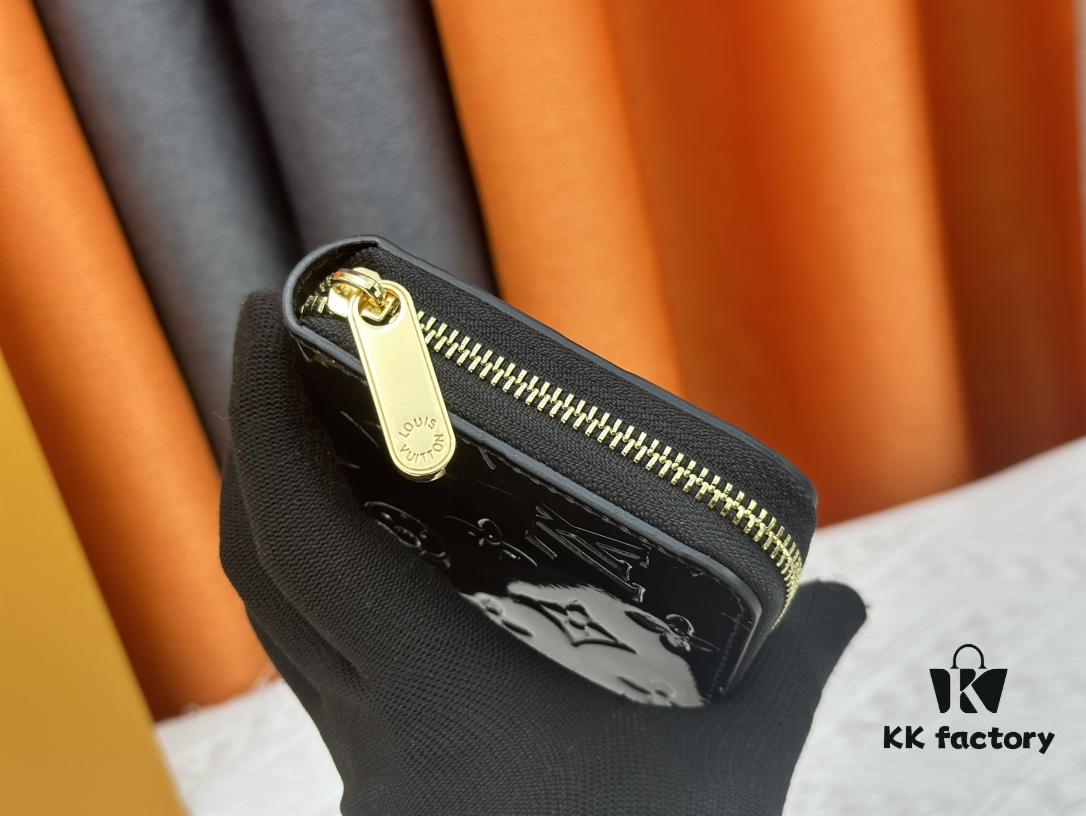 LV Zippy Zip-Around Wallet in Embossed Calfskin with Patent Finish