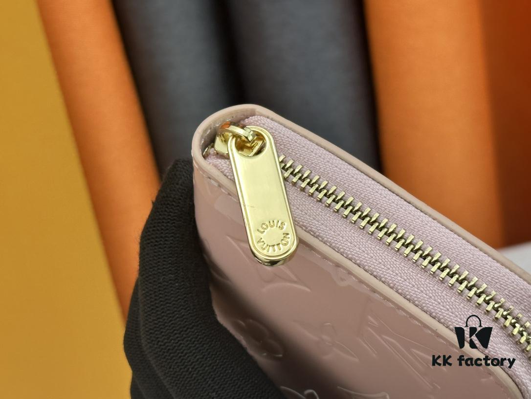 69307cbc6e68136f4d9a70fb LV Zippy Wallet in Embossed Calfskin with Smooth Leather Trim