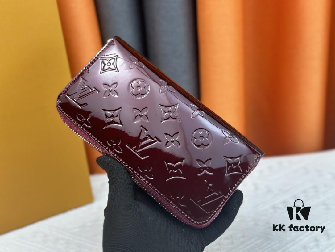 LV Zippy Zip-Around Wallet in Patent Smooth Embossed Calfskin