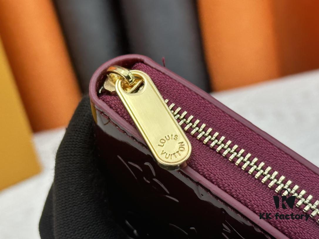LV Zippy Zip-Around Wallet in Patent Smooth Embossed Calfskin