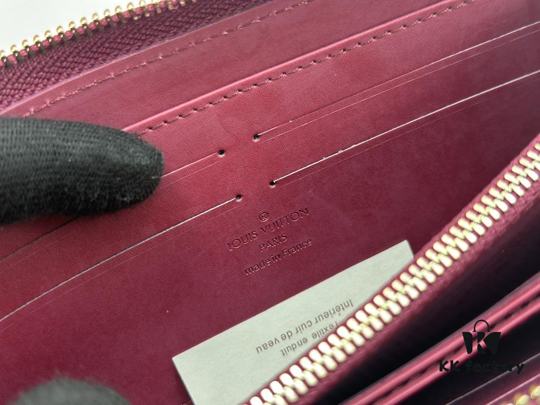 LV Zippy Zip-Around Wallet in Patent Smooth Embossed Calfskin