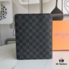 69307cc76e68136f4d9a7111 Hot Selling Extra Large Checkbook Wallet with Notebook Set, 6 Card Slots, Cowhide Leather + LV Special Fabric, Comes with Box, Approx. 18cm