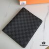 69307cc76e68136f4d9a7114 Hot Selling Extra Large Checkbook Wallet with Notebook Set, 6 Card Slots, Cowhide Leather + LV Special Fabric, Comes with Box, Approx. 18cm
