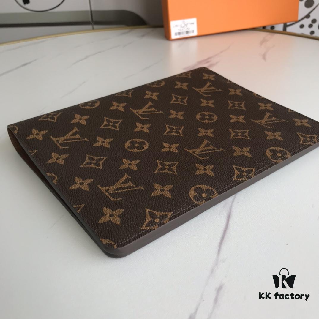 69307ccb6e68136f4d9a711c 2021 Hot Selling Large Checkbook Wallet with 6 Card Slots, Genuine Cowhide and LV Special Fabric, Gift Box Included, Approx. 18cm