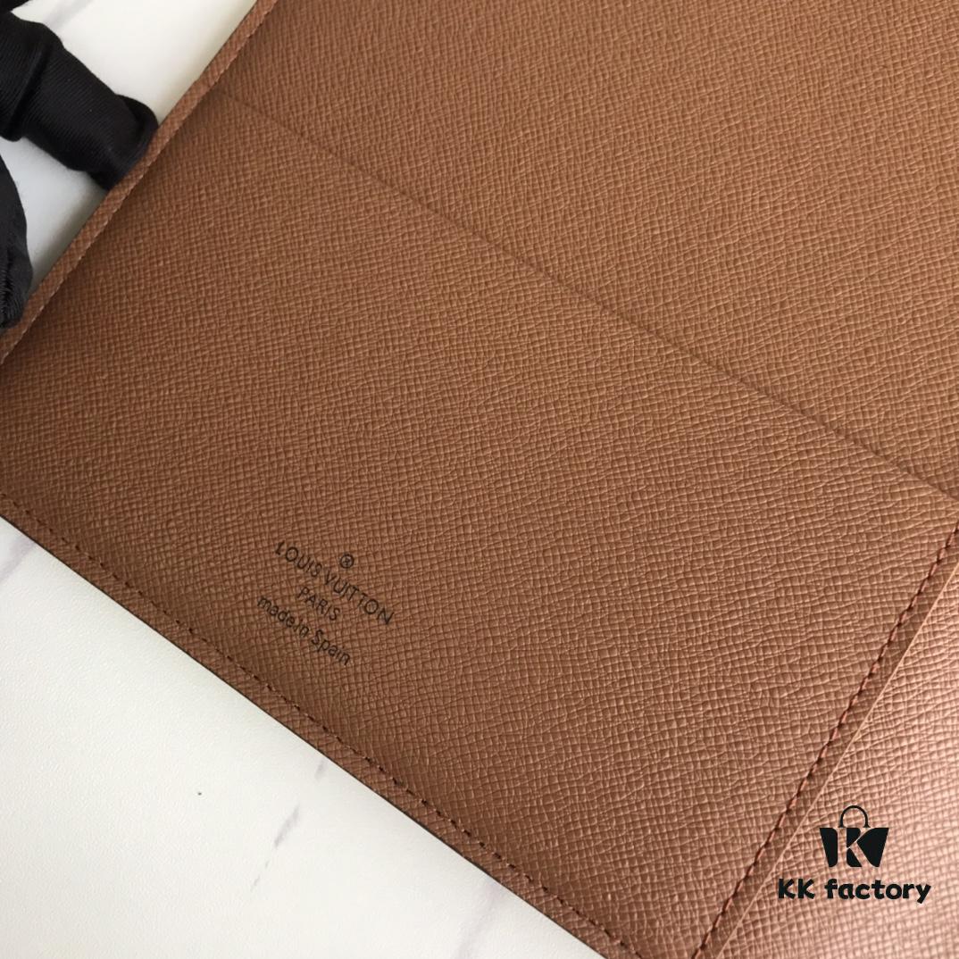 69307ccd6e68136f4d9a711f 2021 Hot Selling Large Checkbook Wallet with 6 Card Slots, Genuine Cowhide and LV Special Fabric, Gift Box Included, Approx. 18cm