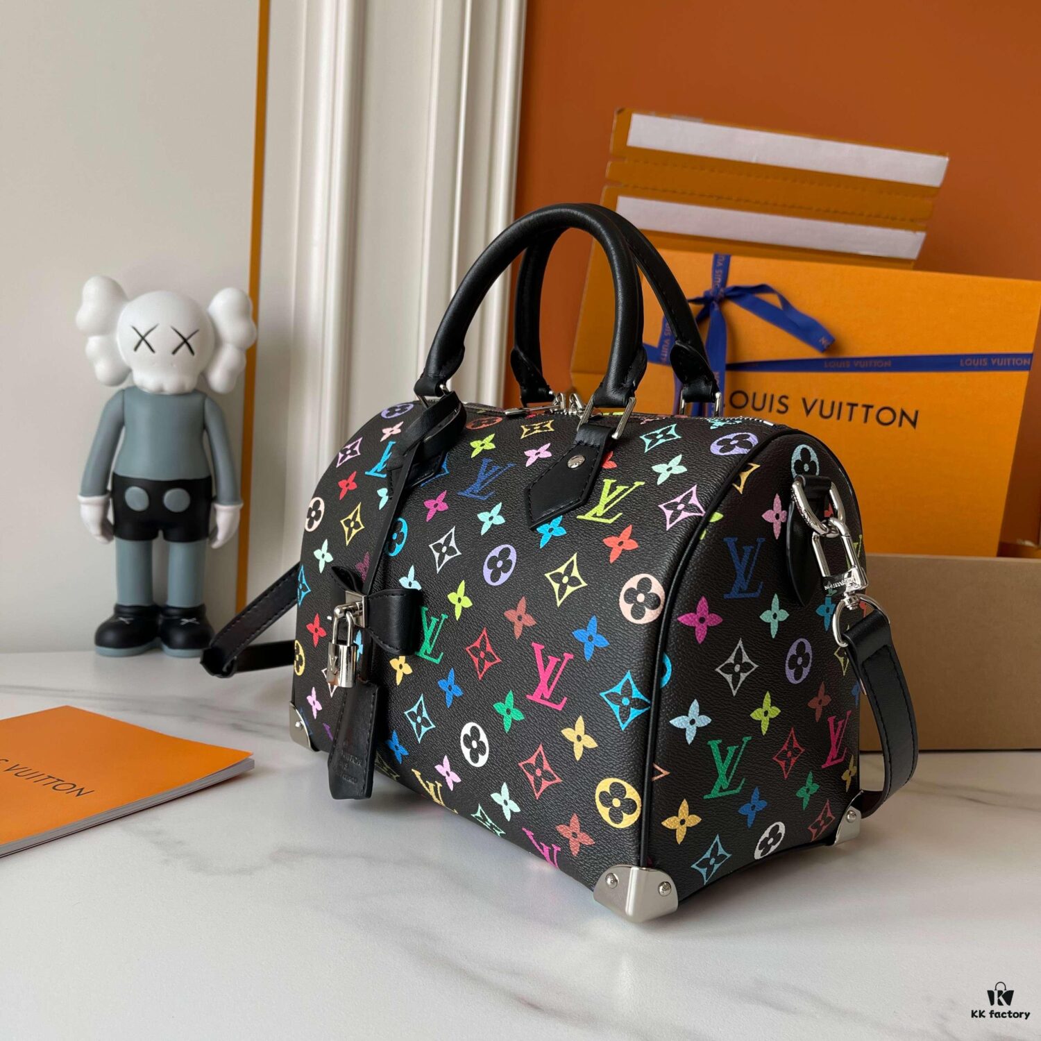 69307d1b6e68136f4d9a719a Upgraded Version 200 (Actual Photos, Authentic Match) M13805-M13085-M13257 LV Takashi Murakami Co-Branded Nano Speedy Handbag