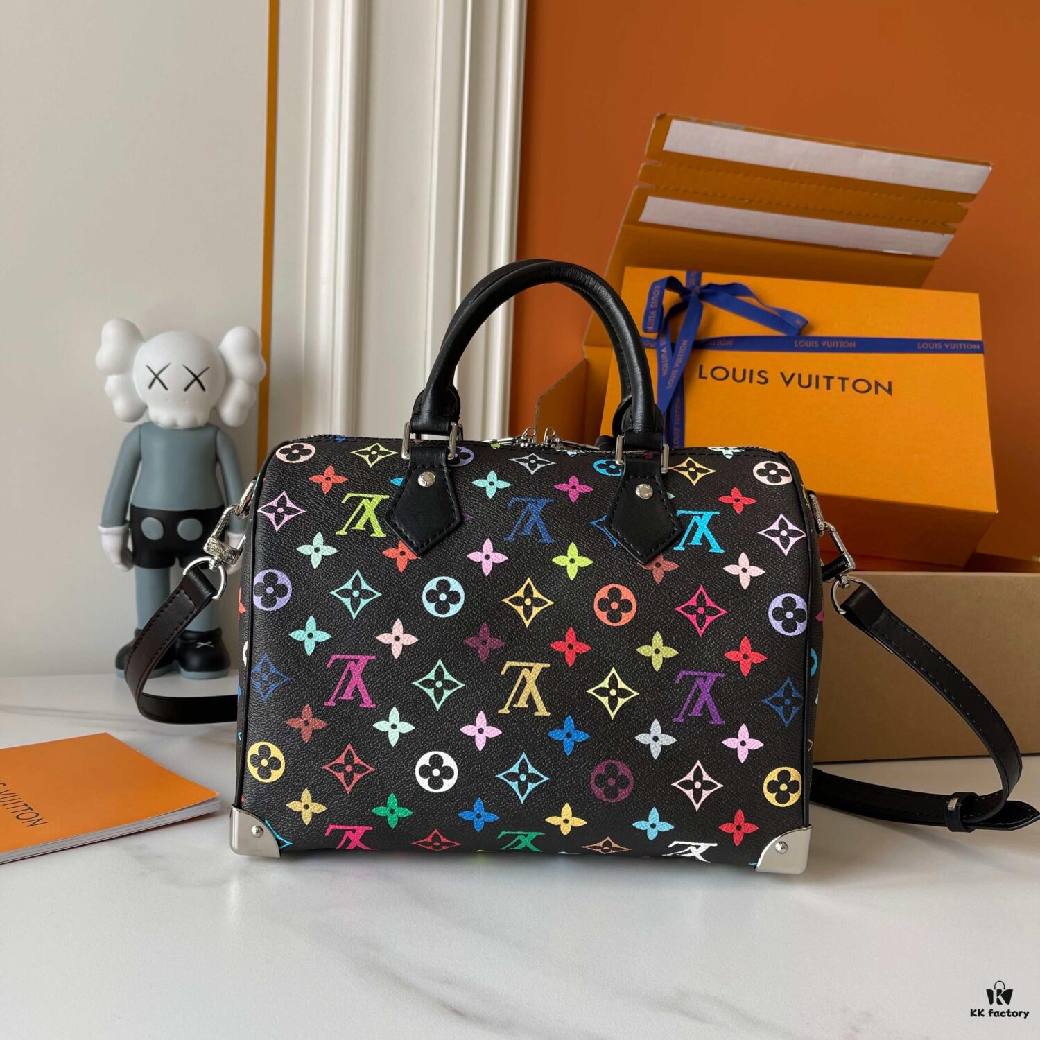 69307d1b6e68136f4d9a719d Upgraded Version 200 (Actual Photos, Authentic Match) M13805-M13085-M13257 LV Takashi Murakami Co-Branded Nano Speedy Handbag
