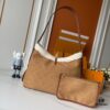 Upgraded 210 M11843 M46203 (Calfskin Velvet, Digital Perforation Technique, Matched Pattern) CarryAll Mini Bag
