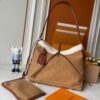 Upgraded 210 M11843 M46203 (Calfskin Velvet, Digital Perforation Technique, Matched Pattern) CarryAll Mini Bag
