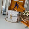 69307d446e68136f4d9a71d6 Upgraded Version 160 (Official Color Match Gray Floral 12429) (High-Quality Replica) M12429 M23940 M40749 M46914 M46279 M22834 M46595 LV Men's Messenger Bag Small East West Métis Handbag