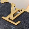 69307d4b6e68136f4d9a71e5 Top Grade Original Guangzhou Stock M12297 Black Lizard Skin with Diamond-Inlaid Golden Crown Capucines BB Handbag