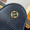 69307d4c6e68136f4d9a71e8 Top Grade Original Guangzhou Stock M12297 Black Lizard Skin with Diamond-Inlaid Golden Crown Capucines BB Handbag