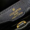 69307d4c6e68136f4d9a71ea Top Grade Original Guangzhou Stock M12297 Black Lizard Skin with Diamond-Inlaid Golden Crown Capucines BB Handbag