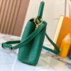 69307d5e6e68136f4d9a7203 Top-Grade Original Guangzhou Stock M12297 Green Lizard Skin with Gold Diamond Crown Triangle Capucines BB Bag