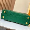 69307d606e68136f4d9a7205 Top-Grade Original Guangzhou Stock M12297 Green Lizard Skin with Gold Diamond Crown Triangle Capucines BB Bag