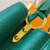 69307d626e68136f4d9a7209 Top-Grade Original Guangzhou Stock M12297 Green Lizard Skin with Gold Diamond Crown Triangle Capucines BB Bag