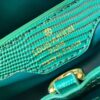 69307d646e68136f4d9a720c Top-Grade Original Guangzhou Stock M12297 Green Lizard Skin with Gold Diamond Crown Triangle Capucines BB Bag