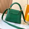 69307d666e68136f4d9a720e Top Quality Original Guangzhou Stock M12296 Green Lizard Skin with Golden Diamond Crown 🔺 This Capucines Mini Bag Features Luxurious Lizard Leather Over Soft Lambskin Lining, Accented with Brilliant Metallic Hardware