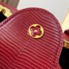 69307d716e68136f4d9a721b Top-Grade Original Guangzhou Stock M12297 Burgundy Lizard Skin with Gold Diamond Crown ▲ This Capucines BB Bag Exquisitely Combines Luxurious Lizard Exterior, Soft Lamb Leather Lining, and Lustrous Metallic Hardware