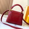 69307d726e68136f4d9a7220 Top Quality Original Guangzhou Stock M12296 Burgundy Lizard Skin Combined with Golden Diamond Crown 🔺 This Capucines Mini Bag Features Luxurious Lizard Leather Exterior with Soft Lambskin Lining, Accented with Brilliant Metallic Hardware