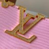 69307d7d6e68136f4d9a722b Top-Quality Original Guangzhou Stock M12297 Pink Lizard Skin with Gold-Tone Crown Triangle Capucines BB Bag