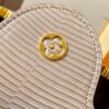69307d7d6e68136f4d9a722c Top-Grade Original Guangzhou Stock M12297 Beige Lizard Leather with Gold Diamond Crown Capucines BB Bag