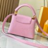 69307d7f6e68136f4d9a7232 Top Quality Original Guangzhou M12296 Pink Lizard Leather Combined with Golden Diamond Crown 🔺 Capucines Mini Bag
