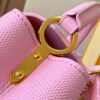 69307d836e68136f4d9a7235 Top Quality Original Guangzhou M12296 Pink Lizard Leather Combined with Golden Diamond Crown 🔺 Capucines Mini Bag