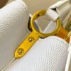 69307d896e68136f4d9a723c Top Quality Guangzhou Original M12297 White Lizard Skin with Gold Diamond Crown Triangle Capucines BB Bag