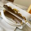69307d8a6e68136f4d9a723e Top Quality Guangzhou Original M12297 White Lizard Skin with Gold Diamond Crown Triangle Capucines BB Bag
