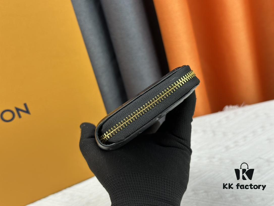 69307d9d6e68136f4d9a726b Wallet M81510 crafted in lambskin with padded Monogram embossed pattern, complementing the Coussin leather goods collection. The elegant design features a gold-tone zipper with an LV Circle pull tab. This multi-functional wallet includes practical interior features: three large compartments, a coin pocket, and twelve card slots.