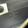 69307da06e68136f4d9a7270 Wallet M81510 crafted in lambskin with padded Monogram embossed pattern, complementing the Coussin leather goods collection. The elegant design features a gold-tone zipper with an LV Circle pull tab. This multi-functional wallet includes practical interior features: three large compartments, a coin pocket, and twelve card slots.