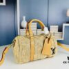 69307da66e68136f4d9a727d New Arrival LV Straw Keepall Pillow Bag