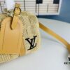 69307da76e68136f4d9a7280 New Arrival LV Straw Keepall Pillow Bag