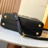 69307df26e68136f4d9a7313 Top Quality Original Guangzhou M99528 Black Lizard Leather Gold Buckle Capucines BB Handbag