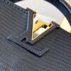 69307df96e68136f4d9a731e Top Quality Original Guangzhou Stock M99527 Black Lizard Leather with Gold Buckle