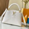 69307dfc6e68136f4d9a7323 Top Quality Original Guangzhou M99528 White Lizard Skin Gold Buckle Capucines BB Handbag