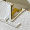 69307dfe6e68136f4d9a7328 Top Quality Original Guangzhou M99528 White Lizard Skin Gold Buckle Capucines BB Handbag