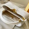 69307e016e68136f4d9a732b Top Quality Original Guangzhou M99528 White Lizard Skin Gold Buckle Capucines BB Handbag
